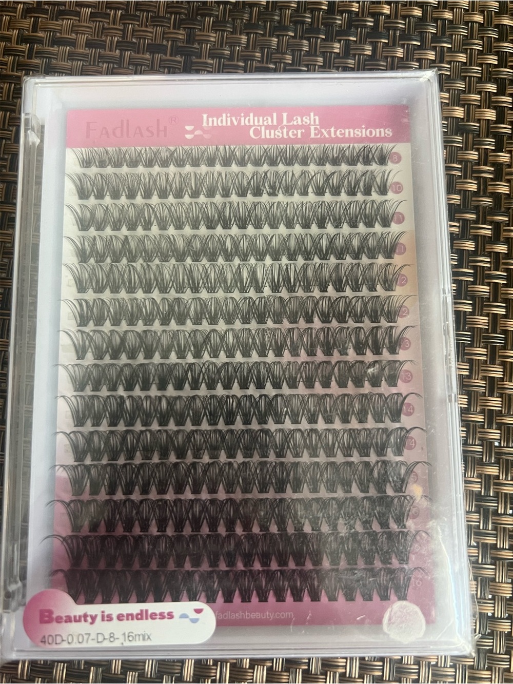 FadLash Individual Lash Cluster Extensions - Black